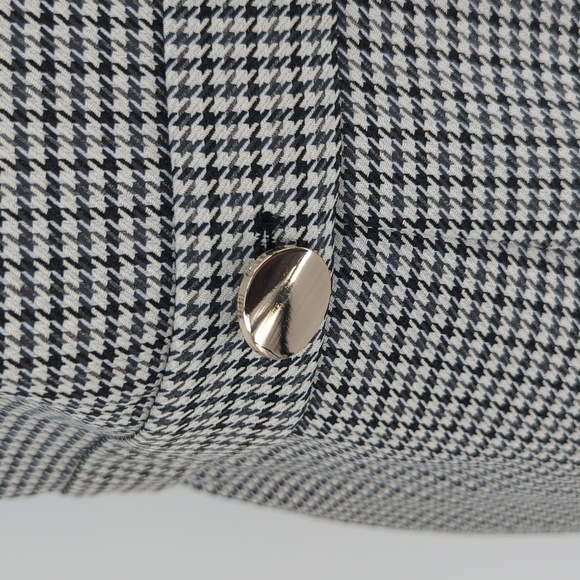 H&M Houndstooth Sheath Dress Black White XXL preppy punk Business casual classic - Picture 5 of 9